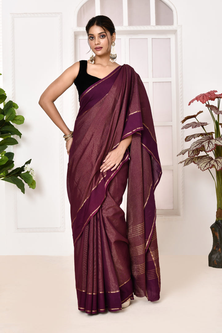 Banarasi tissue linen saree