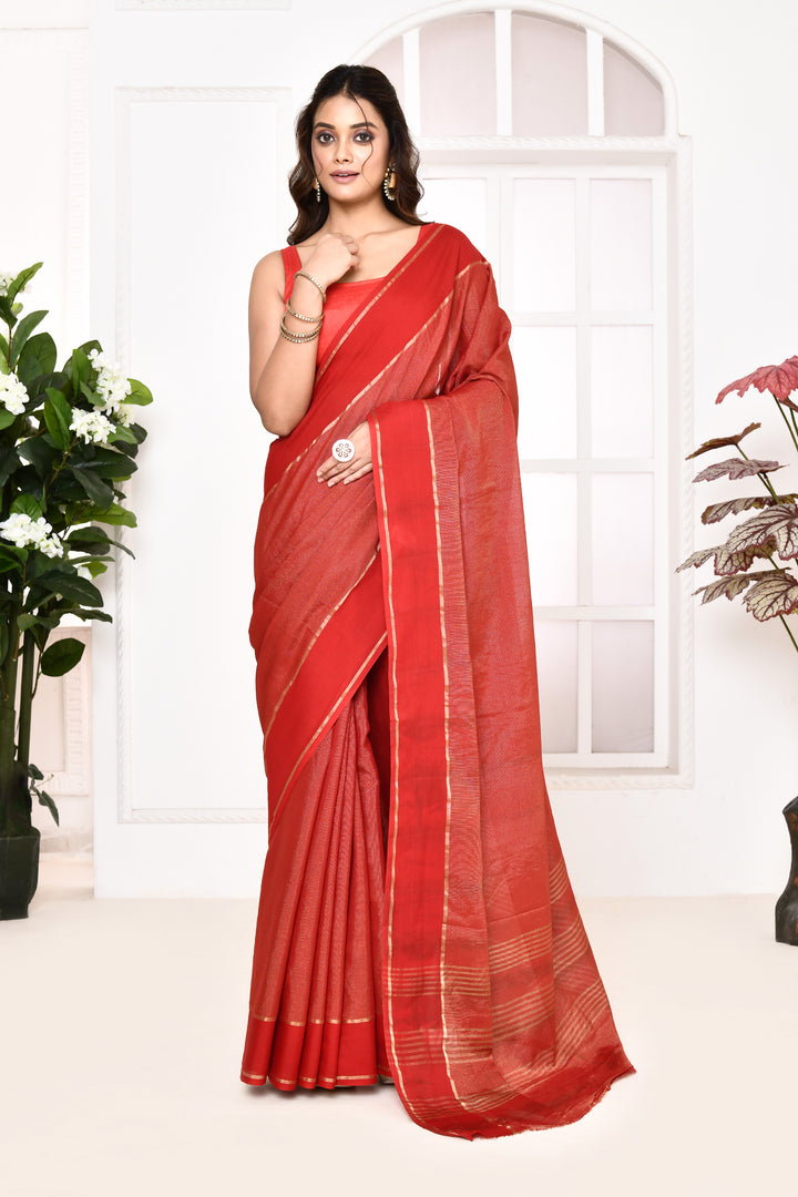 Banarasi tissue linen saree