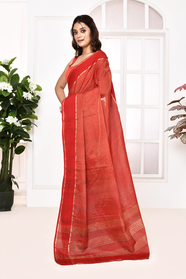 Banarasi tissue linen saree