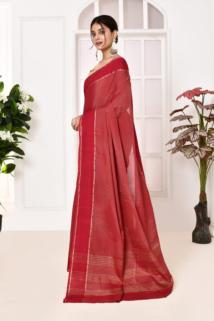 Banarasi tissue linen saree