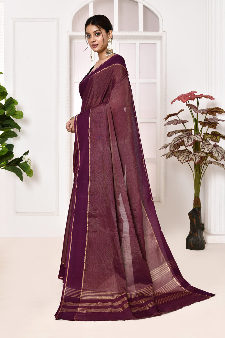 Banarasi tissue linen saree