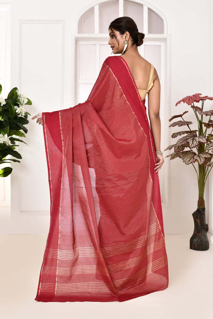 Banarasi tissue linen saree