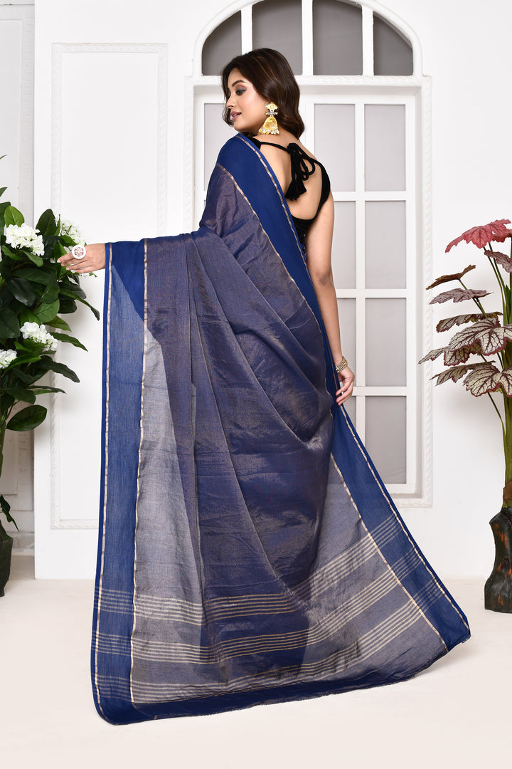 Banarasi tissue linen saree