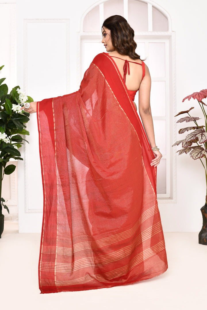 Banarasi tissue linen saree