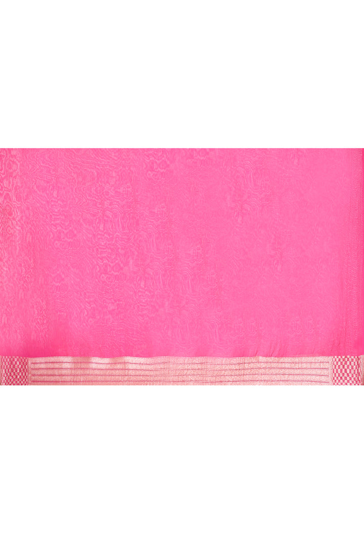 Pure organza saree with banarasi weaving