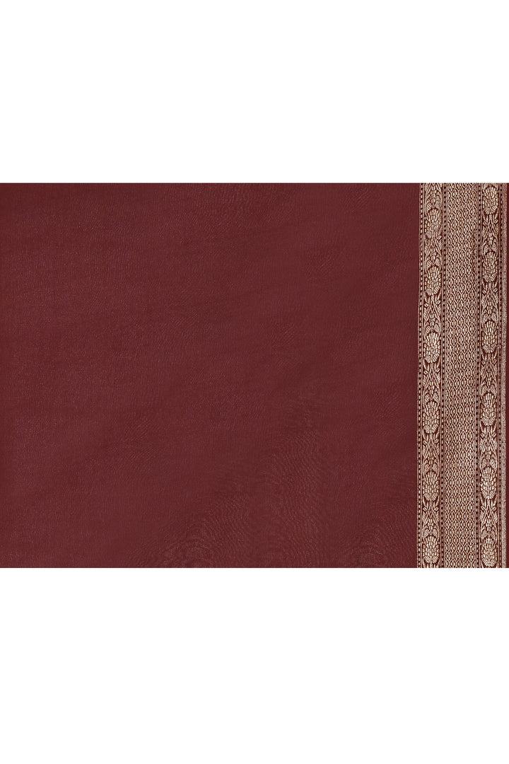 Pure georgette banarasi saree with kadwa weaving